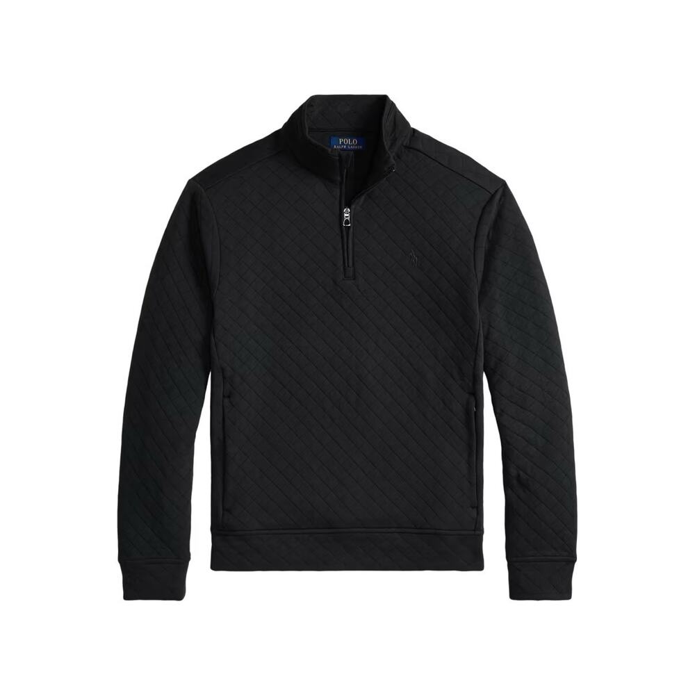 Polo Ralph Lauren Black Quilted Double-Knit Jersey Sweatshirt Men’s 4XB $168